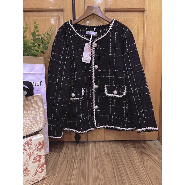 BIGSIZE Áo khoác dạ vải tweet 2 lớp sang chảnh 60-90KG | BigBuy360 - bigbuy360.vn