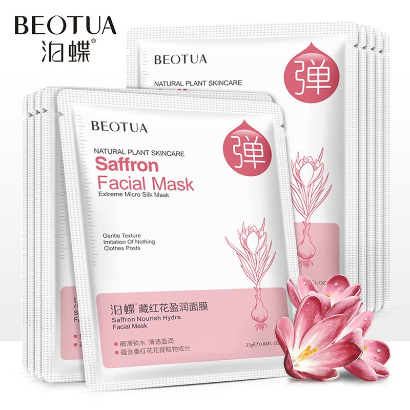 Mặt nạ Thực vật Dưỡng ẩm cấp nước mềm da Saffron Ginkgo - BEOTUA | BigBuy360 - bigbuy360.vn