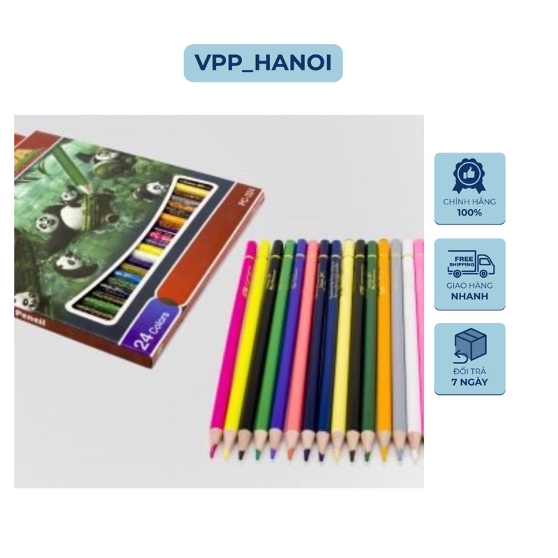 Hàng chính hãng Chì màu GS 24 màu PC324L hàng chất lượng cao