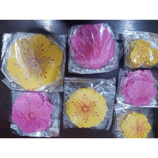 Hoa Mai Hoa Đào xốp dán kính (combo4 size)