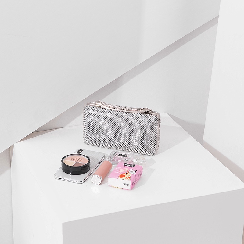 Ví cầm tay mini đính đá lấp lánh sang trọng hợp thời trang