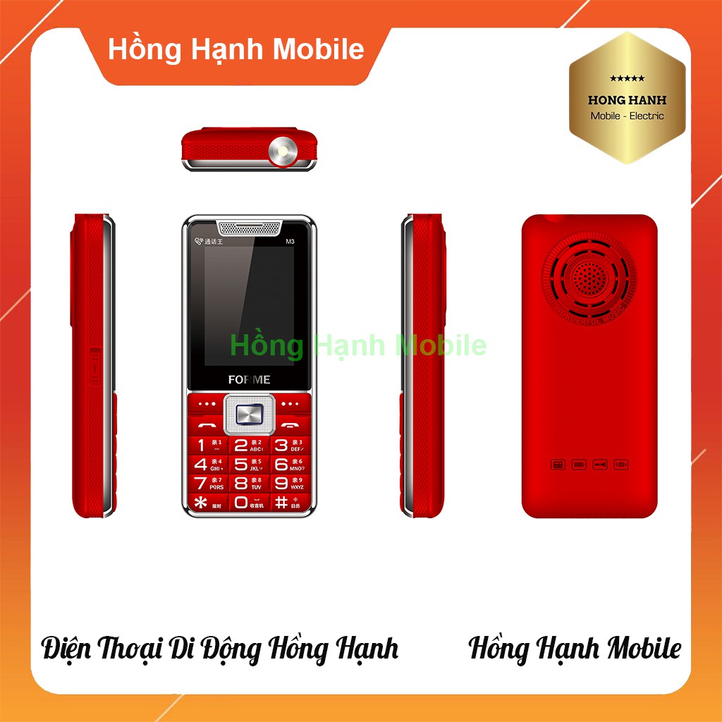 Điện Thoại Forme M3 - Hàng Chính Hãng - Hồng Hạnh Mobile