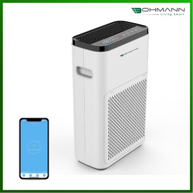 Máy lọc không khí, khử mùi, kết nối điện thoại thông minh Bohmann B501 - Hàng chính hãng