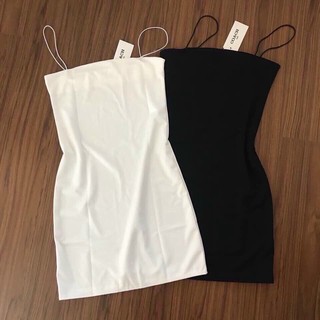Đầm body 2 dây sợi bún