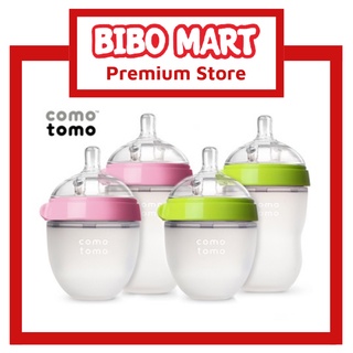 Bình sữa comotomo silicon siêu mềm 150ml/250ml - chống đầy hơi - kích thích bé ti - tặng tay cầm cánh tiên