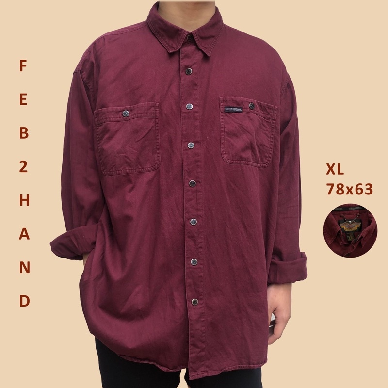 Áo sơ mi kaki cotton - secondhand  -  - vintage, cổ điển