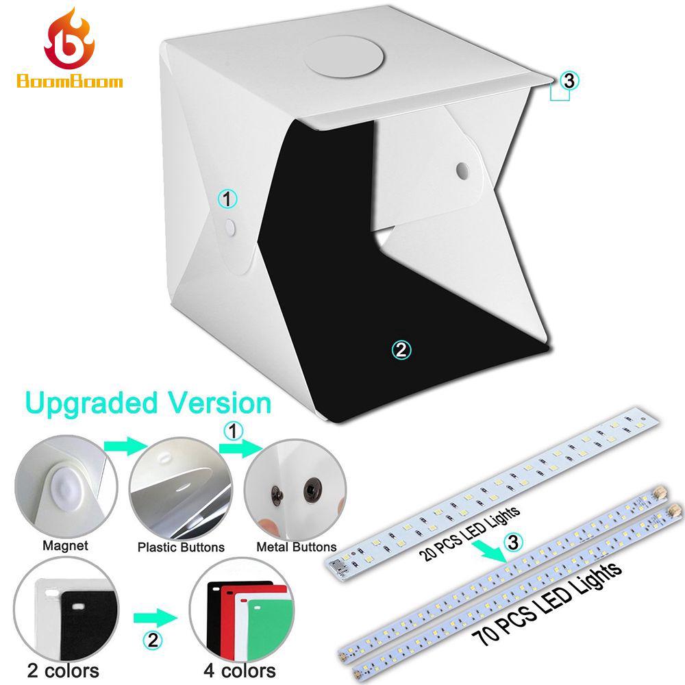 Bộ hộp đèn led chụp quảng cáo sản phẩm nhỏ gọn