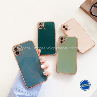 Ốp lưng DẺO viền MẠ VÀNG logo TÁO dành cho 6/6plus/6s/6splus/7/7plus/8/8plus/x/xr/xs/11/12/13/pro/max/plus/promax