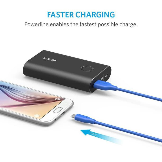 Mới Dây Cáp Sạc Anker Powerline Micro Usb 3ft / 0.9m Màu Đen