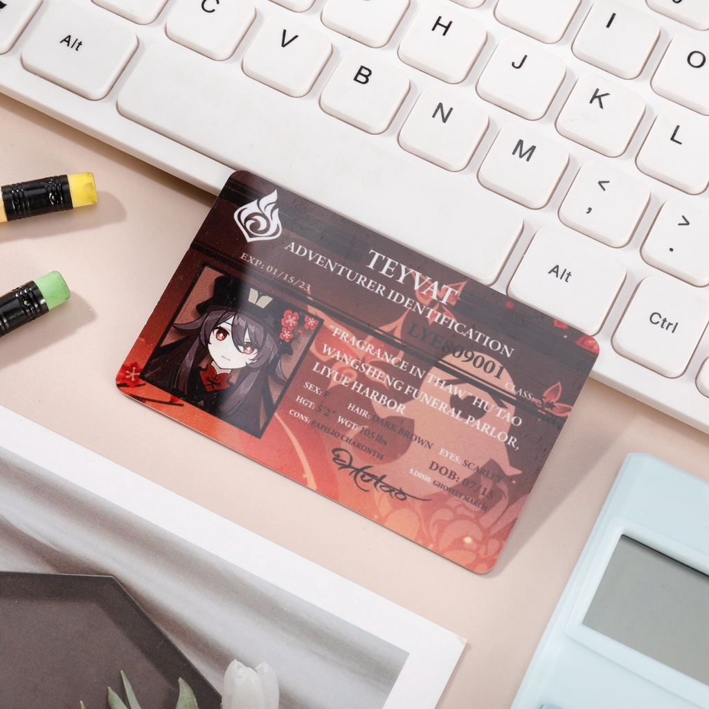 Thẻ Hình Nhân Vật Anime Id Pvc