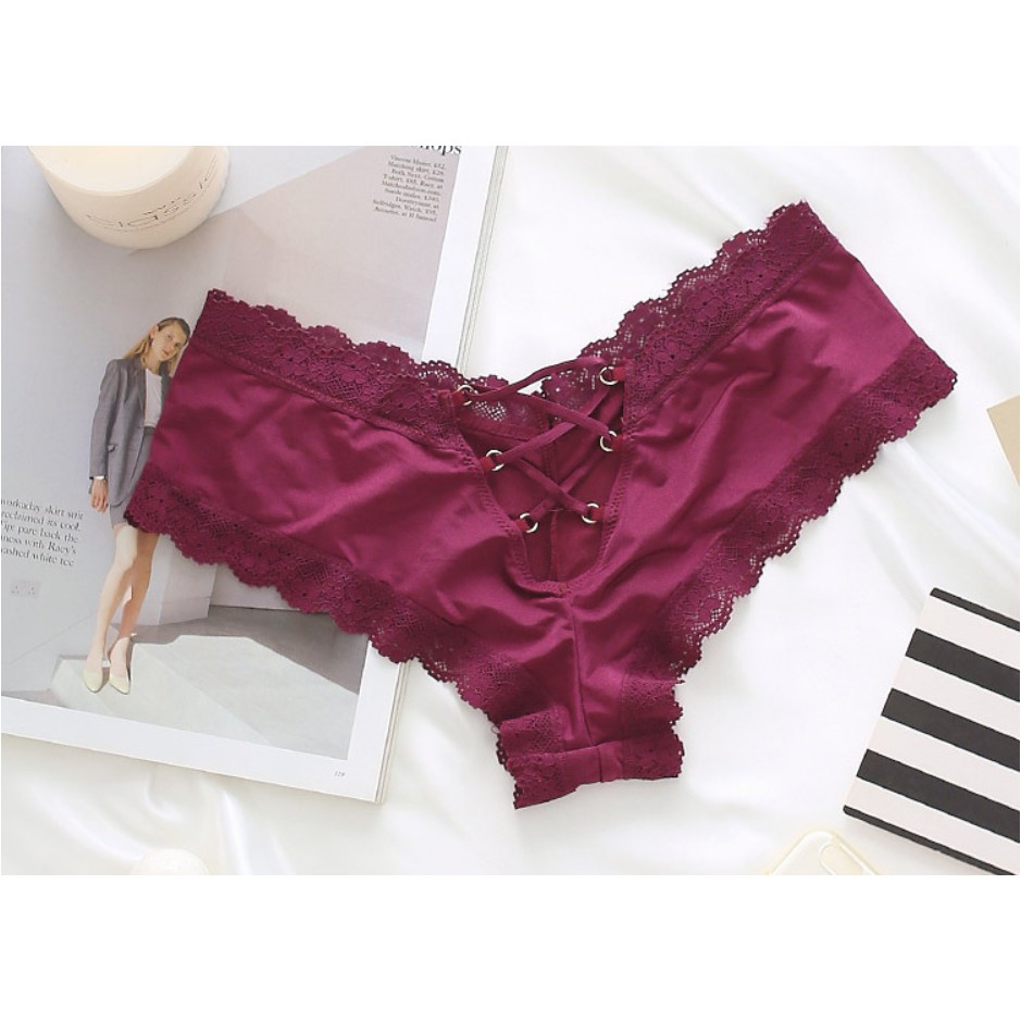 Quần Lót Thun Lụa Đan Dây Quyến Rũ Mới P103