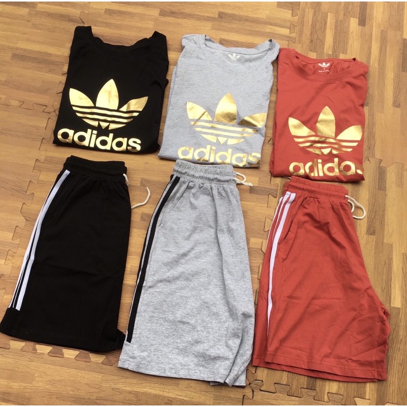 Bộ cotton nữ Adidas in Adidas[Khách mua lẻ vui lòng ib trước với shop ạ]