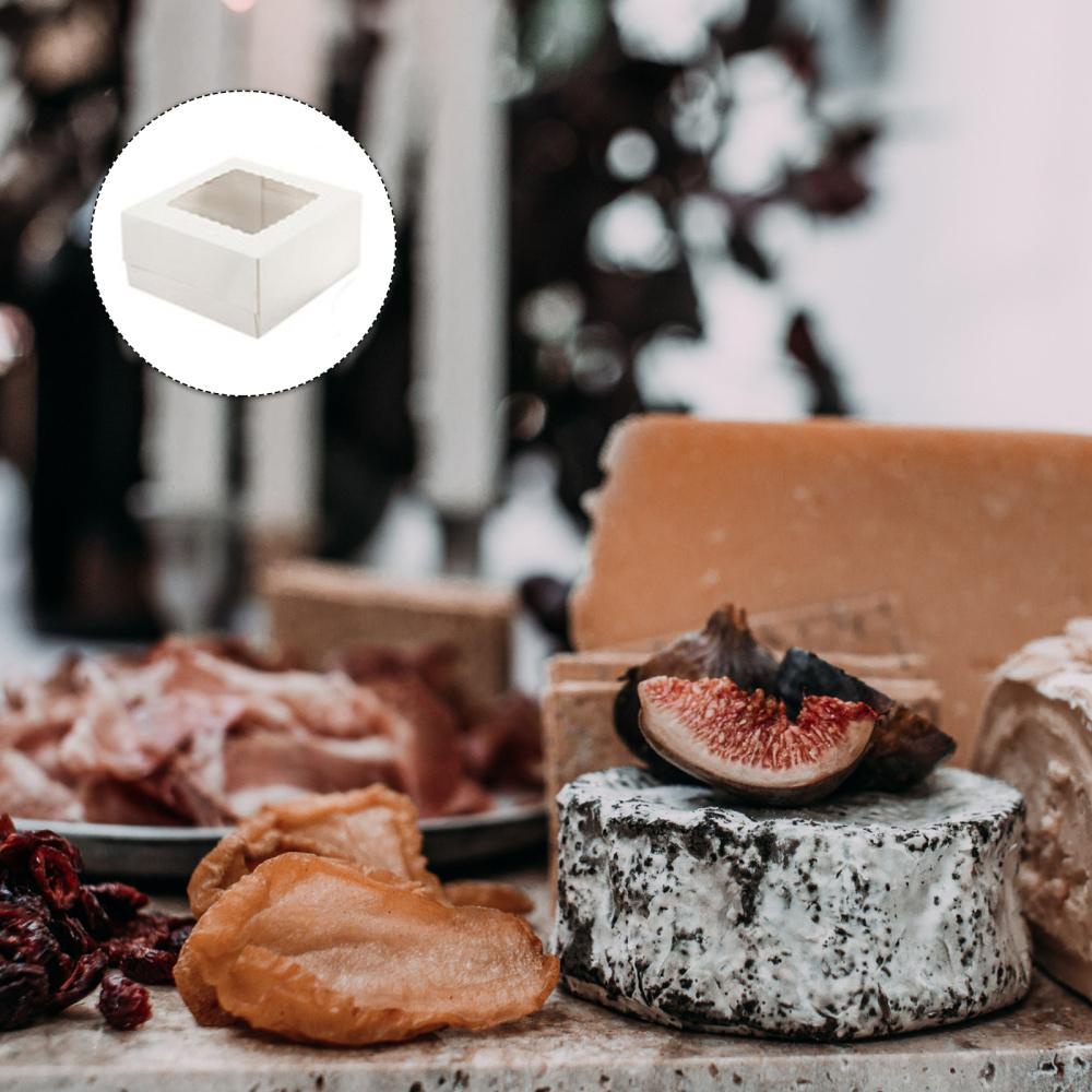 Hộp Đựng Bánh Cupcake Trang Trí Sinh Nhật Màu Trắng