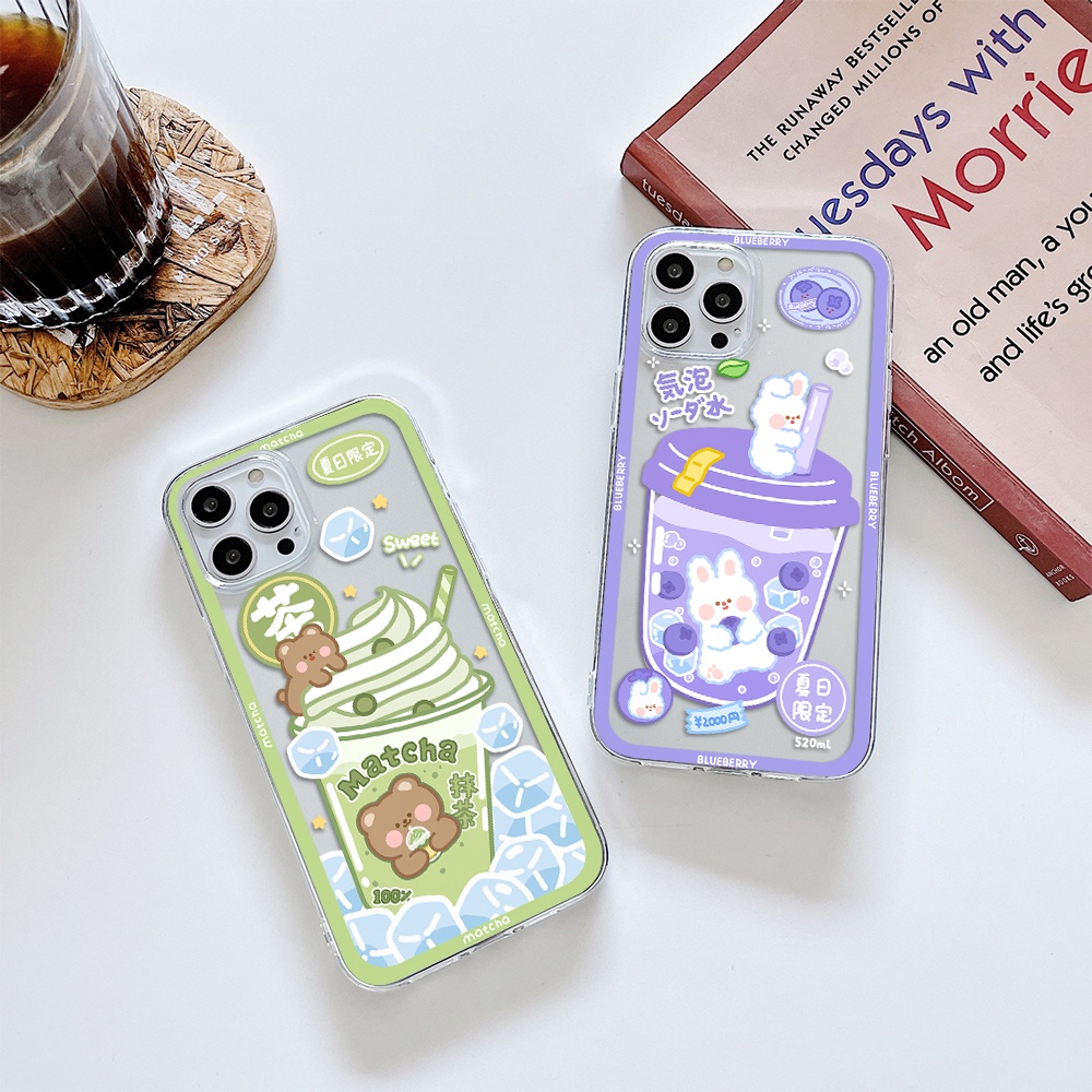 Ốp Điện Thoại Tpu Mềm Chống Sốc In Hình Dễ Thương Cho iPhone 11 12 13 pro max XS X XR XSMax 7 8 6 6s plus 5 4 SE 2020