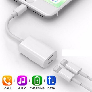 Cáp chia cổng Lightning 1 ra 2 cho Iphone 7, 7 Plus, 8, 8 Plus, X
