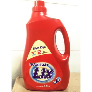 [PHÁ GIÁ] 3 can Nước giặt Lix 3,6kg đậm đặc giặt máy + giặt tay
