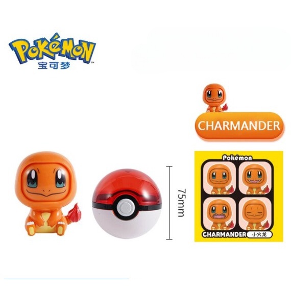 Mô Hình Pokemon Thay Đổi 4 Sắc Thái Khuôn Mặt Khác Nhau, Mô Hình Nhân Vật Anime Biểu Cảm Dễ Thương, Quà Tặng Cho Các Bé