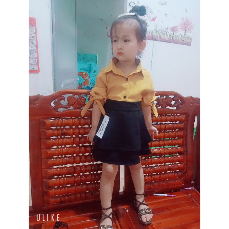 áo somi fom dài cho bé gái (16-22kg)