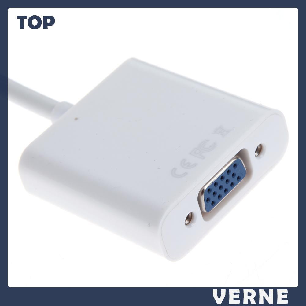 vernesss 1080P Micro HDMI-compatible / Mini HDMI-compatible / HDMI-compatible to VGA Converter Adapter with Audio