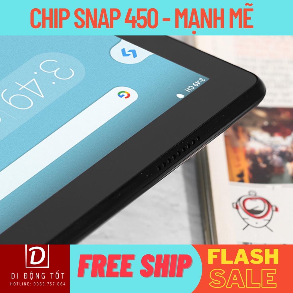 Máy tính bảng Lenovo Tab M10 Full box bản SIM 4G, chip Snap 450, học online, zoom, google meeting cực mượt, ship COD | BigBuy360 - bigbuy360.vn