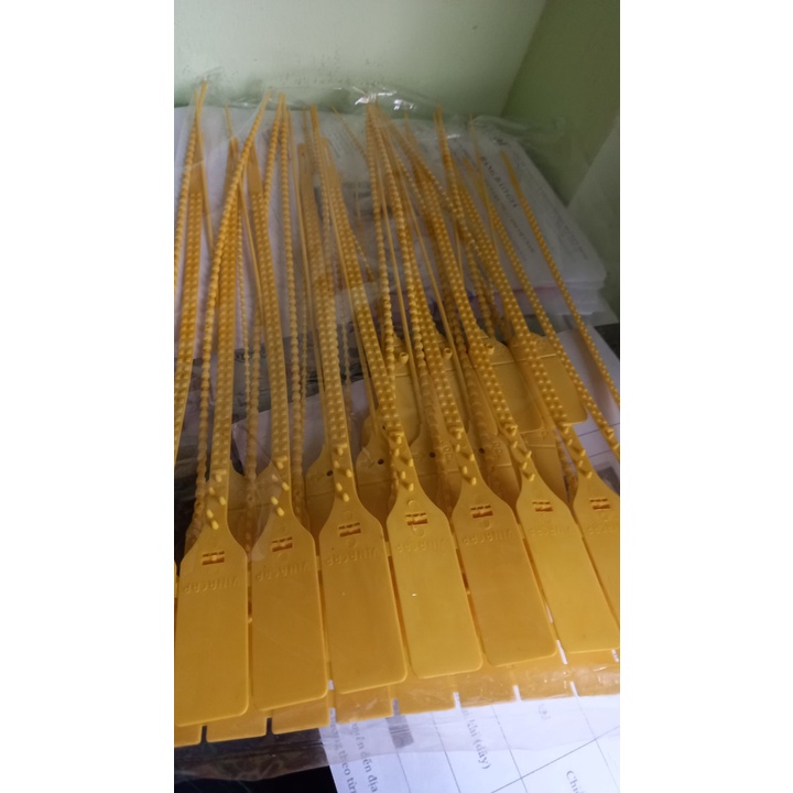 10 chiếc - Seal khóa niêm phong kẹp chì dây rút nhựa đốt trúc 250mm