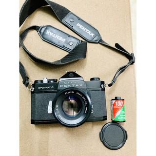 Máy ảnh film Pentax Spotmatic Black + lens SMC Takumar 55mm f1.8 ngàm M42