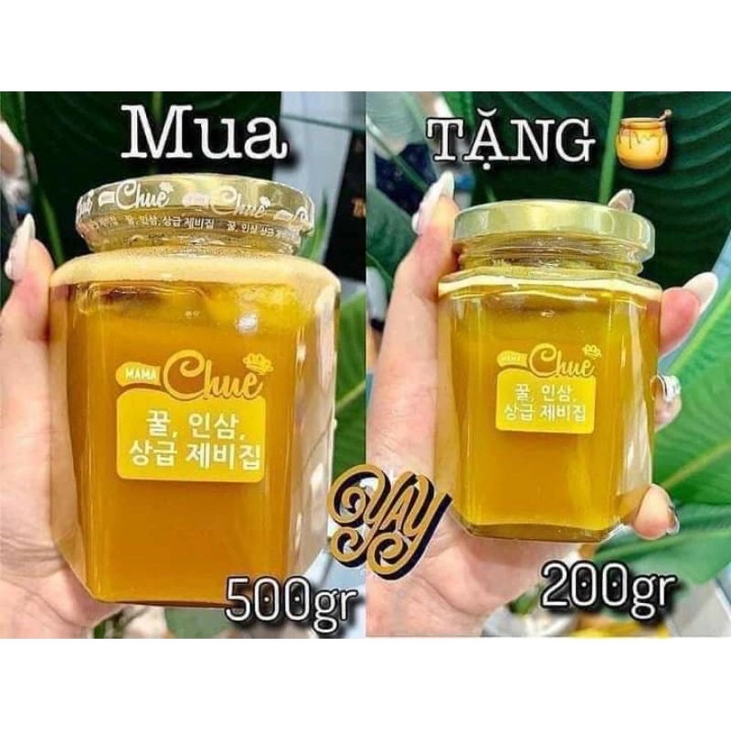 Sâm nghệ mật ong mamachue hộp 500ml tặng kèm hộp nhỏ 200ml chính hãng