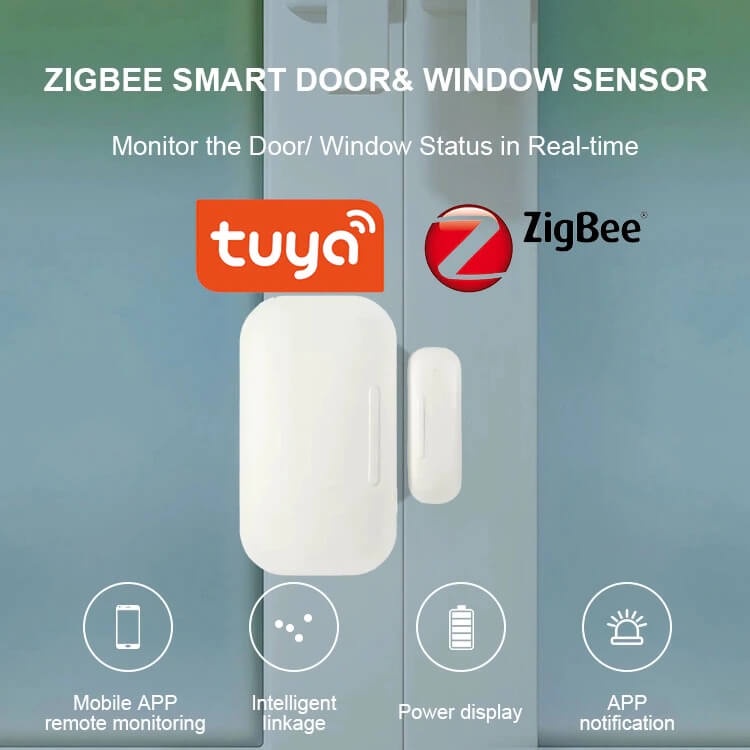 Cảm biến cửa Tuya Door Sensor Zigbee - Tương thích Google Home, Alexa