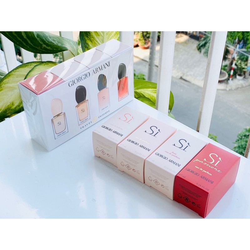 Set Nước Hoa Giorgio Armani Sì 4 Chai Mini | BigBuy360 - bigbuy360.vn