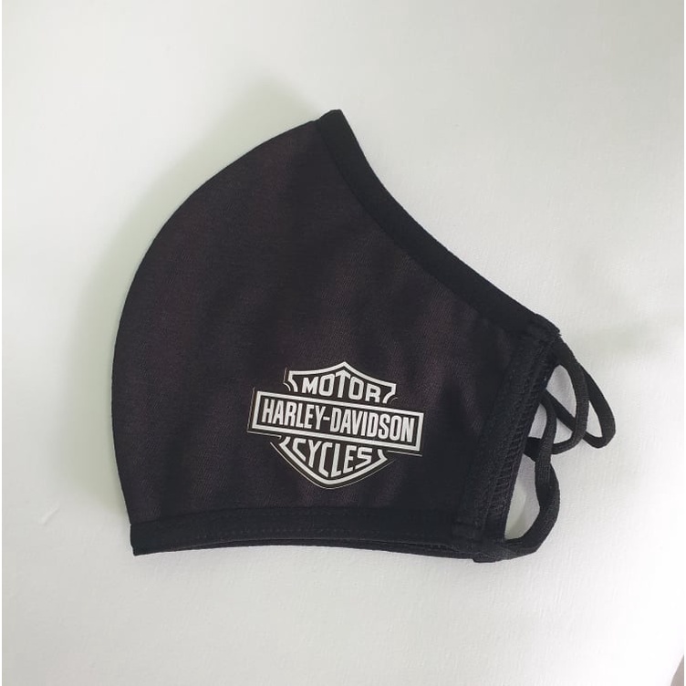 khẩu trang vải khán khuẩn in hình harley-davidson cao cấp