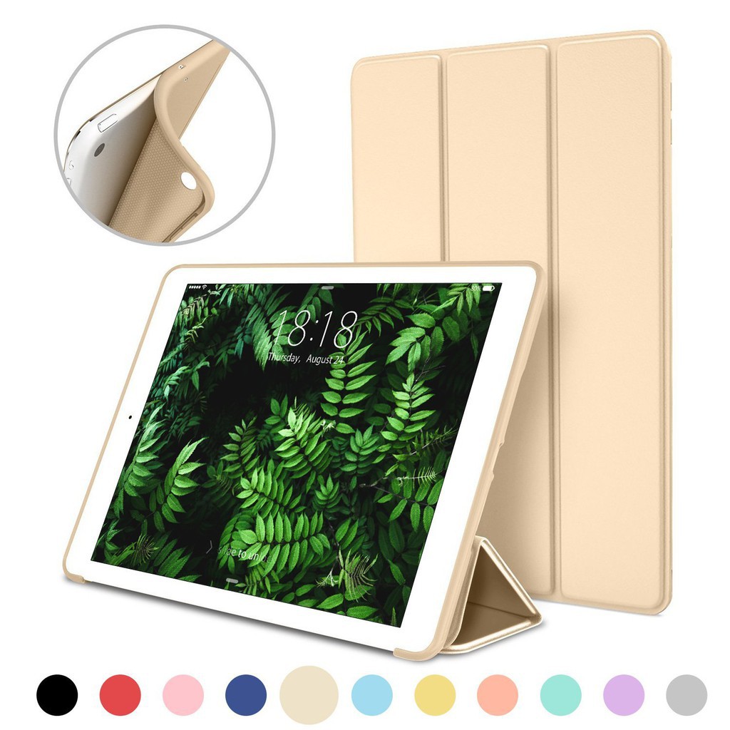 Bao da cao cấp dành cho ipad mini 123/ Ipad mini 4/ ipad new 2017 - tự động tắt mở - ốp dẻo silicone mềm mại | BigBuy360 - bigbuy360.vn