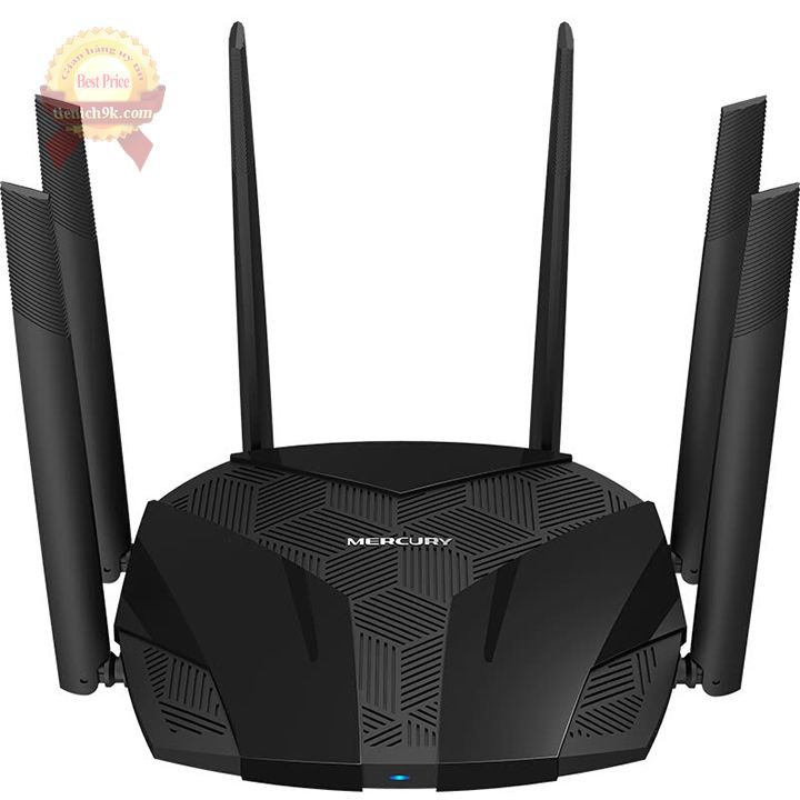 Router wifi Mercury 6 râu anten 1200M D126 5gHz và 2.4 gHz xuyên tường công nghệ Mu-Mimo 3x3 repeater