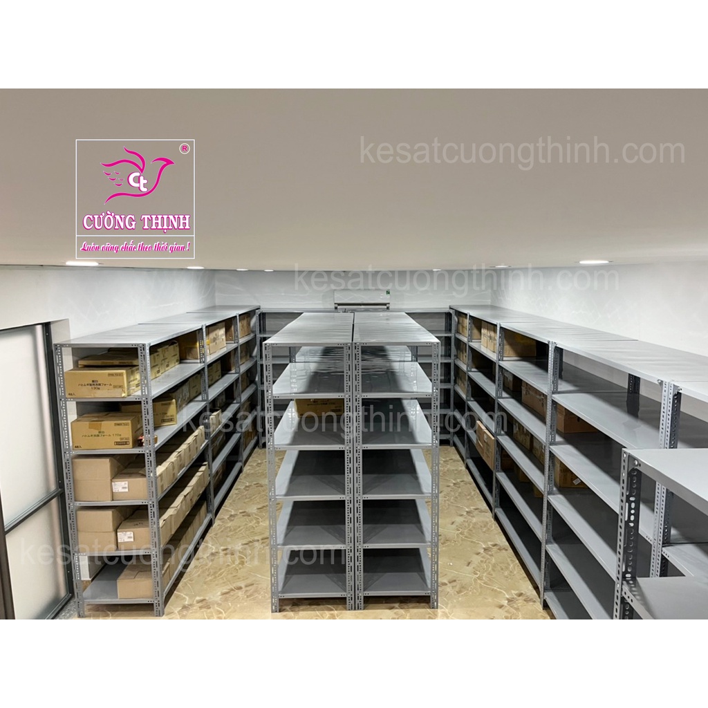 Kệ sắt đa năng 5 Tầng, Cao 2m x Dài 1m5 x Rộng 50cm, Trọng tải 100kg/Tầng