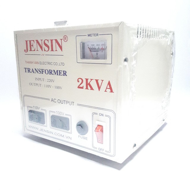 Biến áp chuyển điện 220V sang 110V 2.0KVA Jensin - Điện Việt
