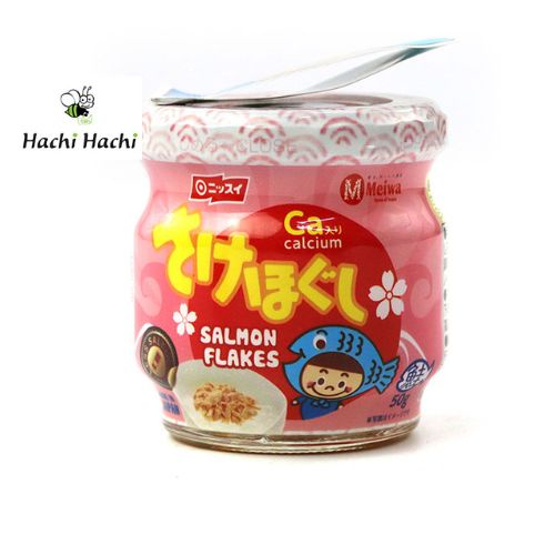 TPBS: Ruốc cá hồi ít muối Meiwa 50g - Hachi Hachi Japan Shop