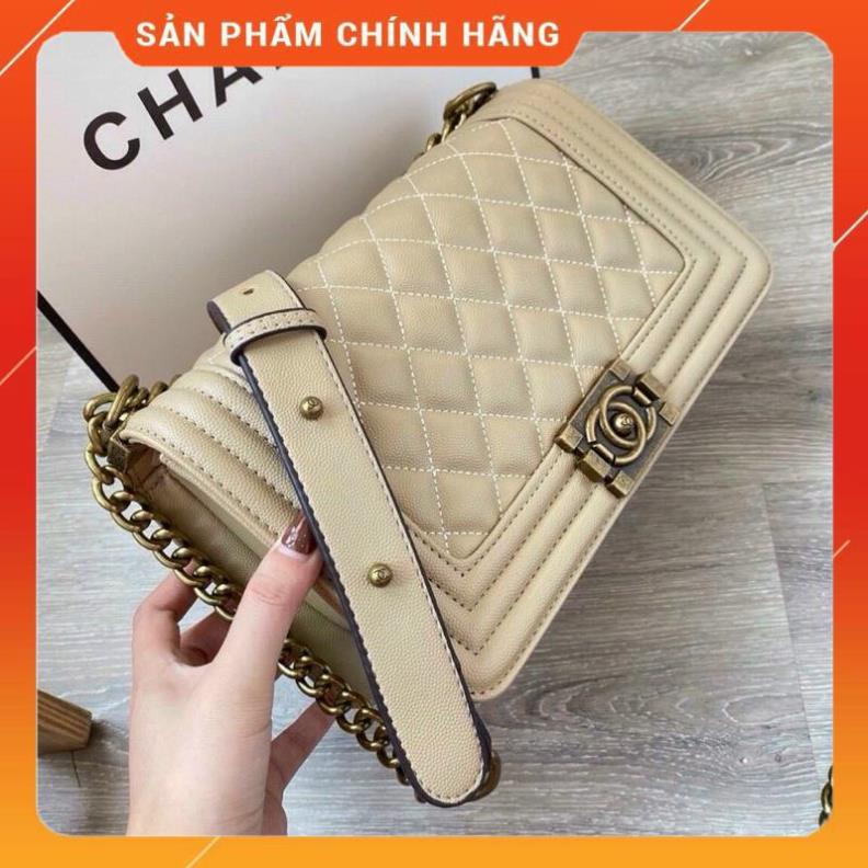 Túi Xách Nữ - Túi CN BOY Xích Đồng Trần Trám- Da Hạt Mềm Thời Trang Cao Cấp Giá Rẻ TXN23