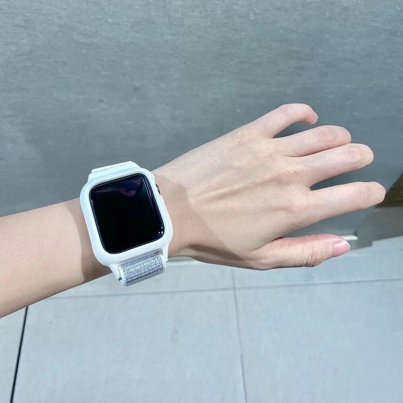 Ốp Dây Đeo Đồng Hồ Bằng Nylon Đàn Hồi Cho Apple Watch 44mm 40mm 45mm 41mm 42mm 38mm 45 41 mm serie 3 5 SE 6 7