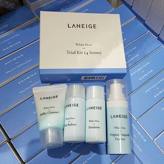 Bộ kit dưỡng trắng da 4 sp White Dew Laneige