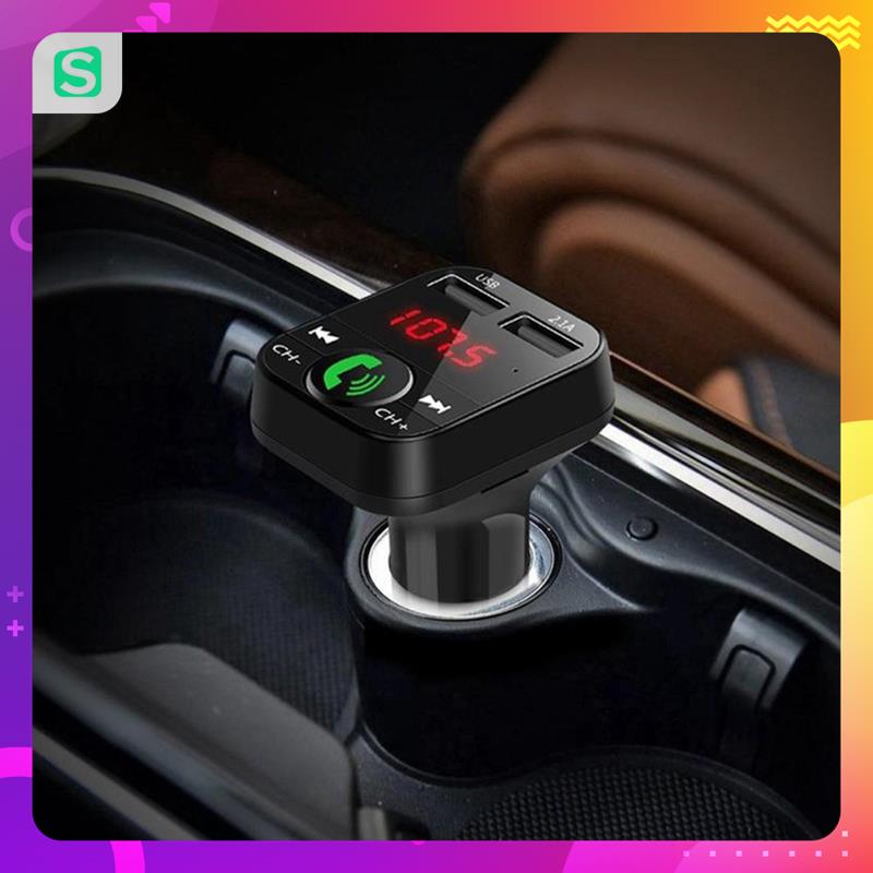 Tẩu sạc USB kép rảnh tay kiêm máy nghe nhạc MP3 bluetooth phát FM cho xe ô tô MSP15960 MSP64019