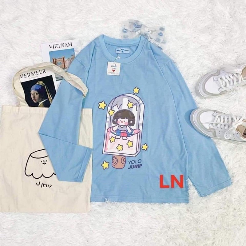 Áo xuông cây kem bé gái TH6