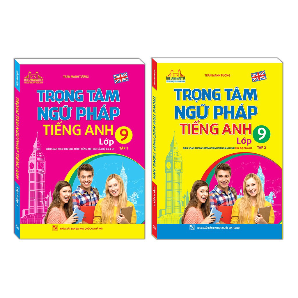 Sách - Combo Trọng tâm ngữ pháp tiếng Anh lớp 9 (2 tập)