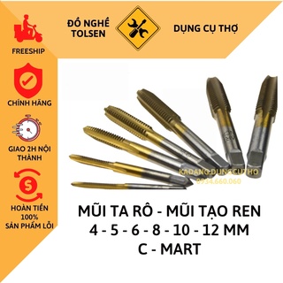 Mũi taro/ mũi tạo ren c-mart 4mm/ 5mm/ 6mm/ 8mm/ 10mm/ 12mm