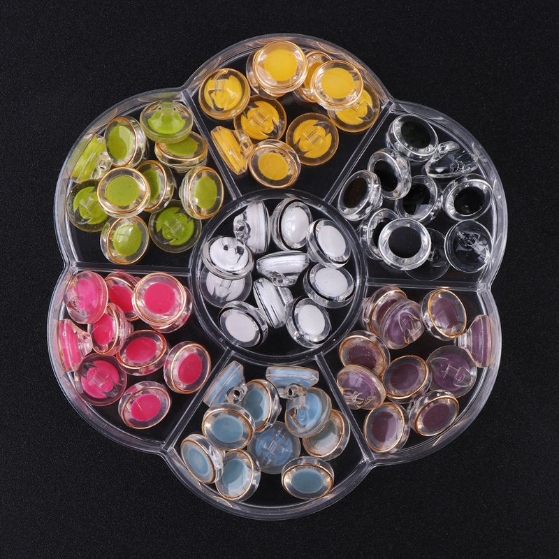 Bộ 70 Nút Mắt Nhựa Hình Gấu Nhồi Bông An Toàn