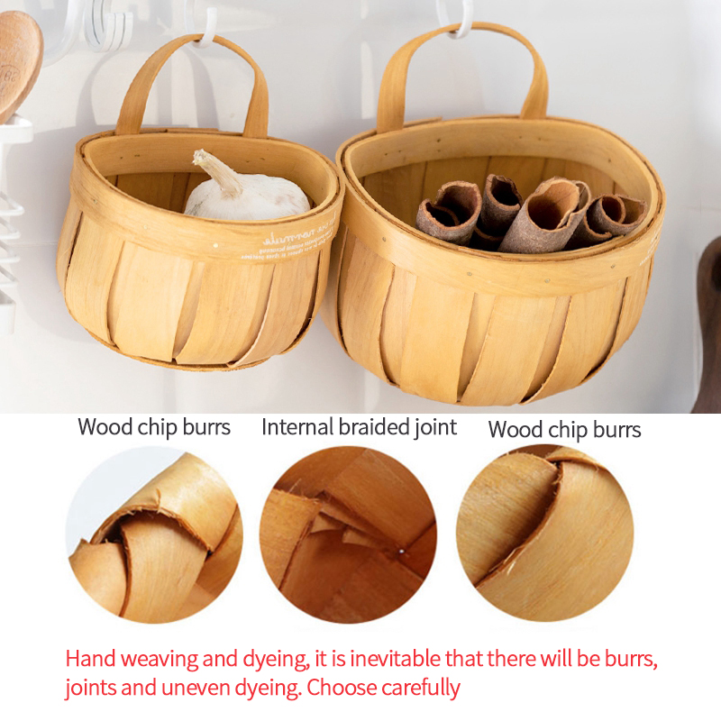 Giỏ đựng đồ đạc lặt vặt dạng treo dễ thương tiện lợi cho nhà bếp