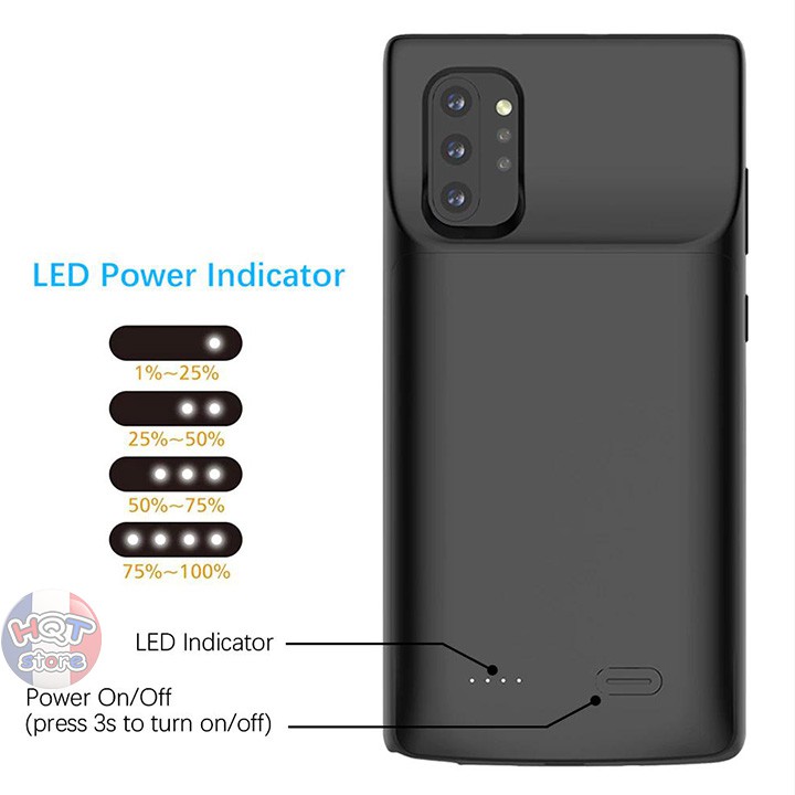 [Mã SKAMPUSHA8 giảm 8% đơn 300K] Ốp lưng kiêm pin sạc dự phòng Newdery 6000mah Note 10 Plus / Note 10