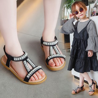 dép sandal ngọc cổ chun bé gái