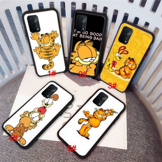 Ốp Lưng Mềm In Hình Mèo Garfield Cho Realme 8 C20 C31 V15 Gt Neo Nrz 30a Oppo Find X3 Pro 77ws