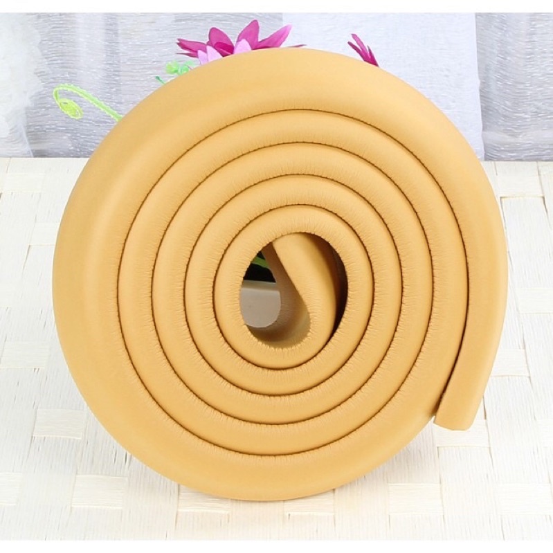 Xốp bọc cạnh bàn, góc bàn giữ an toàn cho bé [Bọc cạnh dài 2m, cao su NBR mềm mại]
