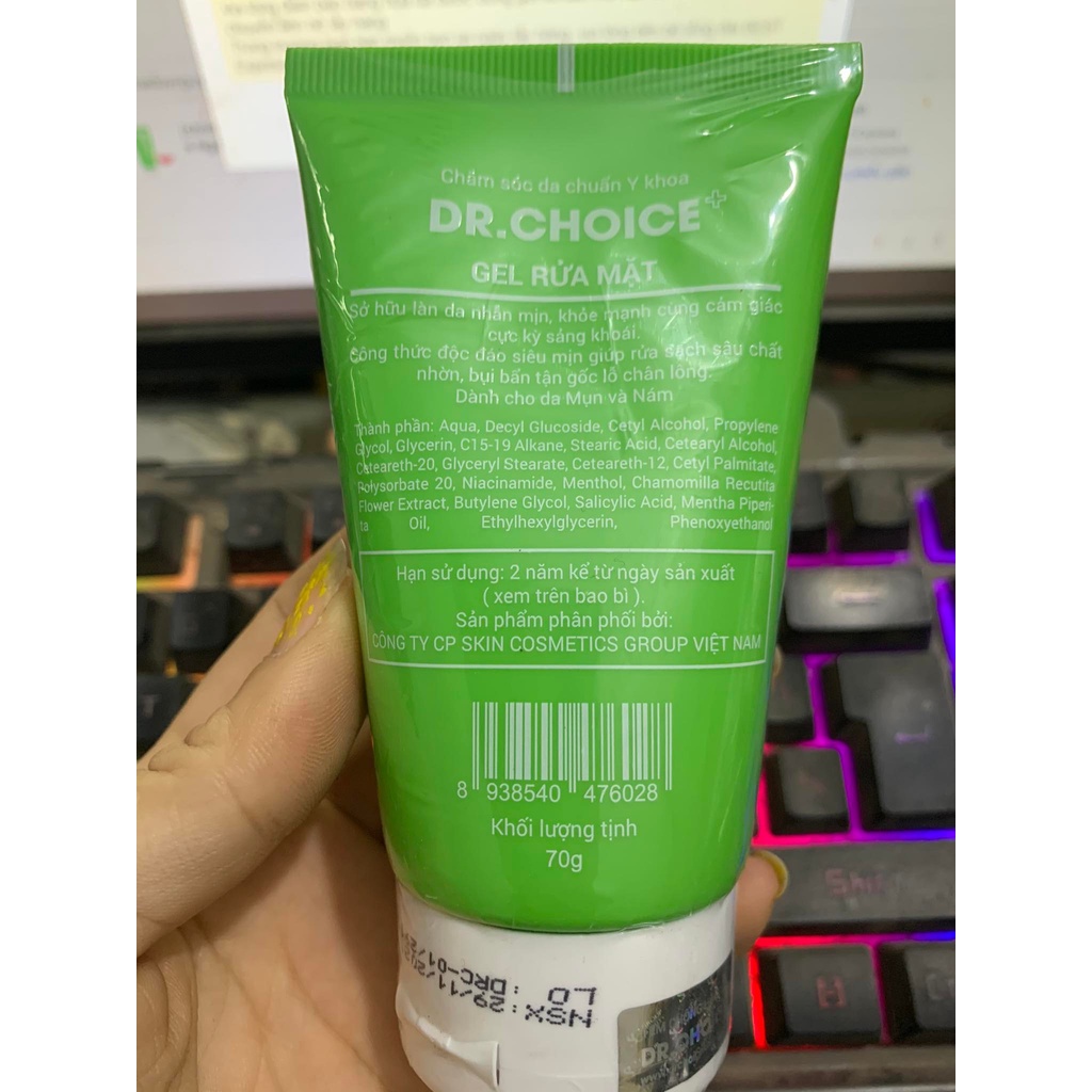 Gel Sữa Rửa Mặt Dr.Choice Ngăn Ngừa Mụn , Kiềm Dầu , Chống Lão Hóa , Dùng Cho Mọi Loại Da