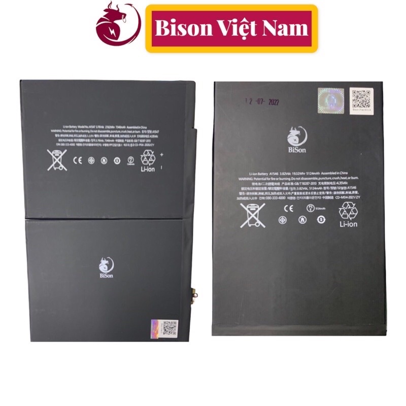 Pin Bison Máy Tính Bảng Táo Full Dòng 1/2/3/4/5/6 Chính Hãng